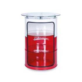VW T1 BUS HIGH BAR TABLE AVEC VITRINE HUILE DRUM (208L) - BLANC / R...