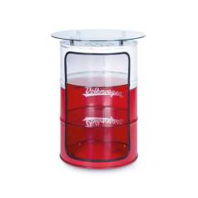 VW T1 BUS HIGH BAR TABLE AVEC VITRINE HUILE DRUM (208L) VINTAGE LOO...