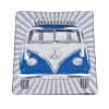VW T1 BUS PICNIC BLANKET avec sac de transport - SAMBA RAYURES / BLEU