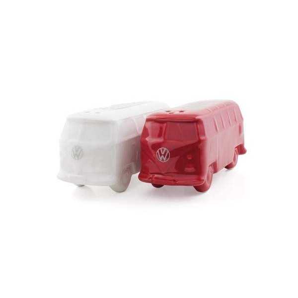 VW T1 BUS 3D SEL et poivrières EN COFFRET - BLANC / ROUGE |  | Déco...