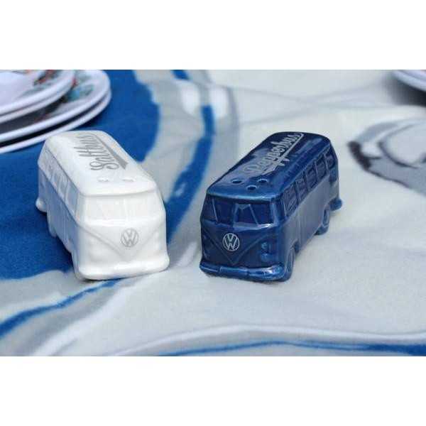VW T1 BUS 3D SEL et poivriÃ¨res EN COFFRET - BLANC / BLEU