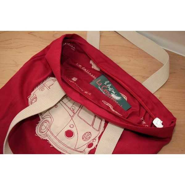 VW T1 BUS TOILE Sac Shopper - RED |  | Sac & Portefeuilles