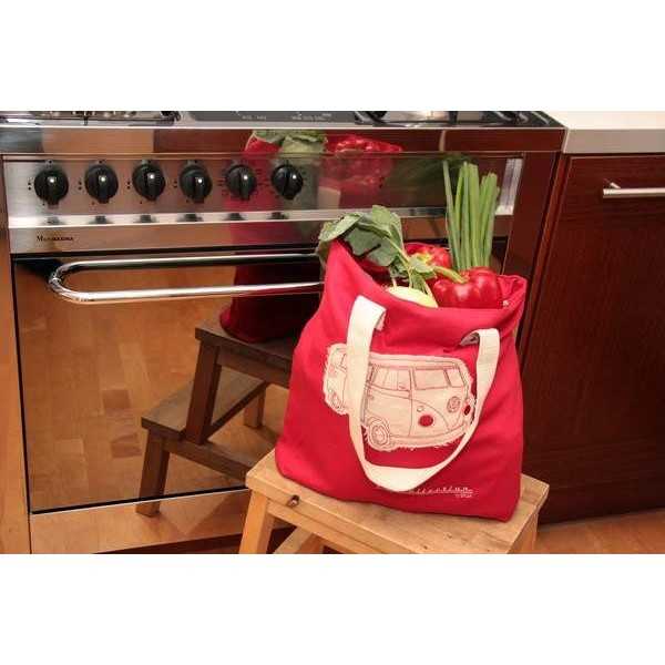 VW T1 BUS TOILE Sac Shopper - RED |  | Sac & Portefeuilles