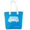 VW T1 BUS TOILE Sac Shopper - turquoise