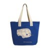 VW T1 BUS TOILE Sac Shopper - Bleu foncÃ©