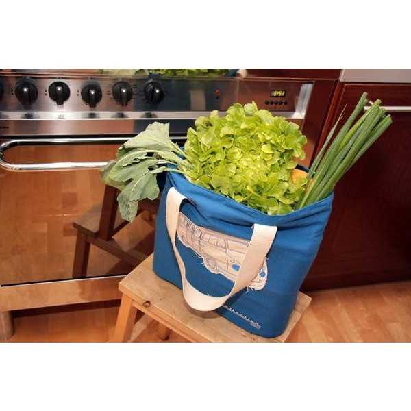 VW T1 BUS TOILE Sac Shopper - Bleu foncé |  | Sac & Portefeuilles