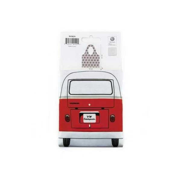 VW T1 BUS sac à provisions pliable, POLYESTER - VINTAGE LOGO / GRIS...