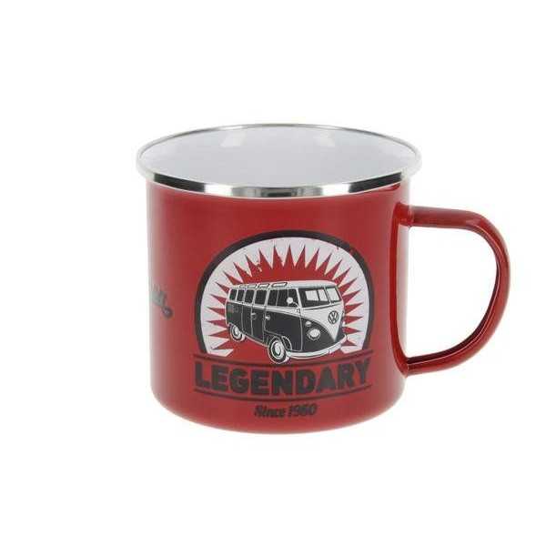 VW T1 BUS ÉMAIL MUG 500ml COFFRET - VINTAGE LOGO / ROUGE |  | Tasse...