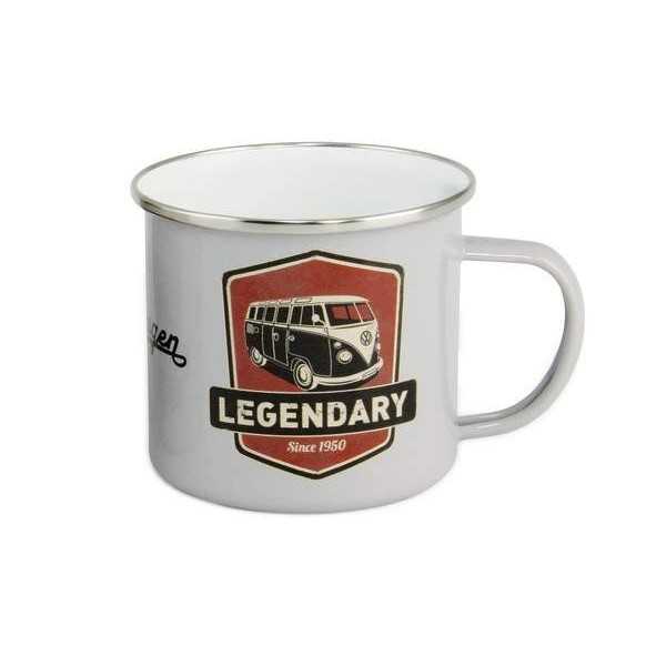 VW T1 BUS ÉMAIL MUG 500ml COFFRET - LEGENDARY / GRIS CLAIR |  | Tas...