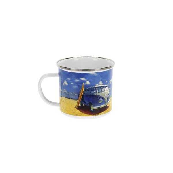 VW T1 BUS Ã‰MAIL MUG 500ml COFFRET - PLAGE LA VIE