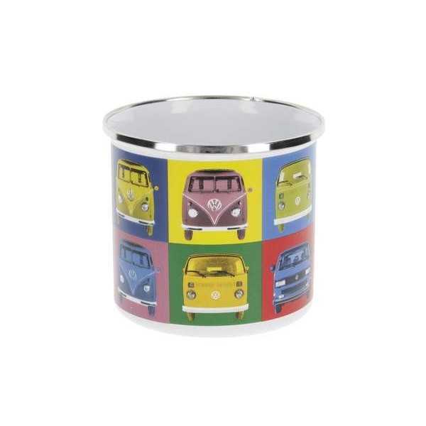 VW T1 BUS ÉMAIL MUG 500ml EN COFFRET - MULTICOLOR |  | Tasse & Mug