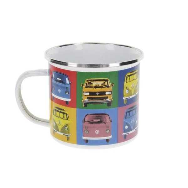 VW T1 BUS ÉMAIL MUG 500ml EN COFFRET - MULTICOLOR |  | Tasse & Mug
