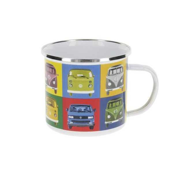 VW T1 BUS ÉMAIL MUG 500ml EN COFFRET - MULTICOLOR |  | Tasse & Mug