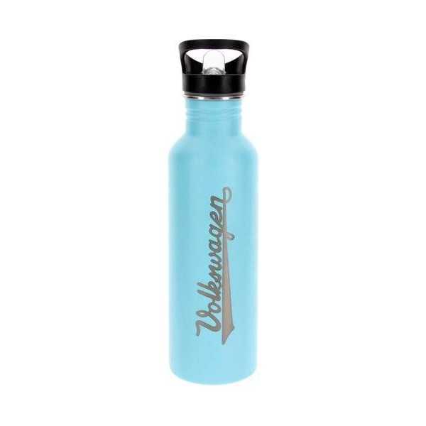 VW T1 BUS INOX Gourde 750ML - VINTAGE LOGO / TURQUOISE