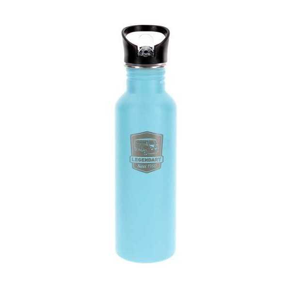 VW T1 BUS INOX Gourde 750ML - VINTAGE LOGO / TURQUOISE |  | Thermos VW