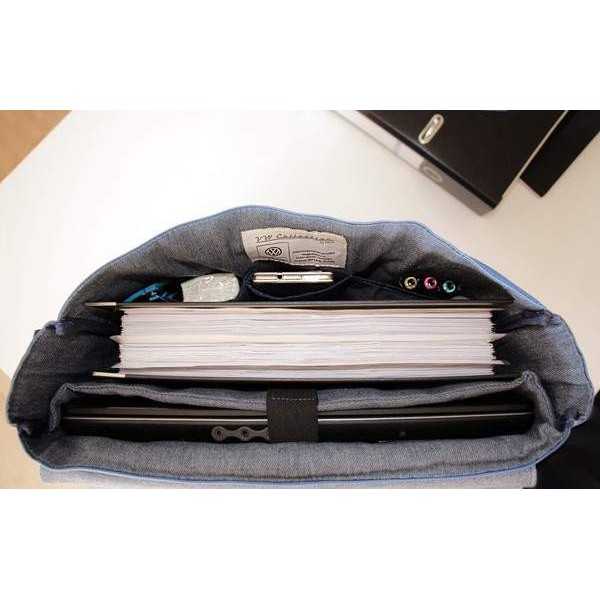 VW T1 BUS BESACE - VINTAGE LOGO / BLEU |  | Sac & Portefeuilles