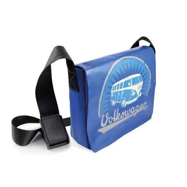 VW T1 BUS BESACE - VINTAGE LOGO / BLEU |  | Sac & Portefeuilles