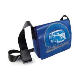 VW T1 BUS-PC TABLETTE SAC - VINTAGE LOGO / BLEU
