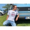 VW T1 BUS T-T-shirt basique (XL) - SAMBA RAYURES / rouge / blanc