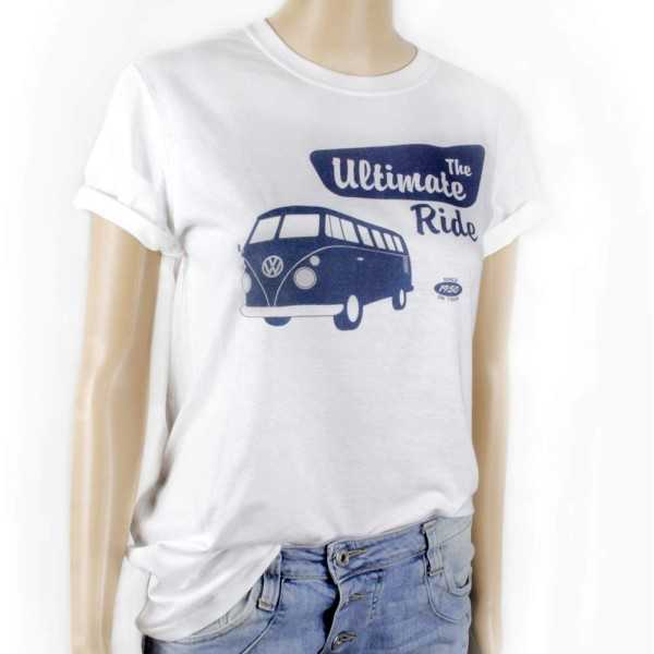 VW T1 BUS T-T-shirt basique (M) - le volant de / WHITE