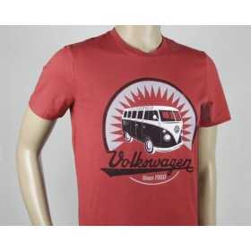 VW T1 BUS T-T-shirt basique (XXL) - VINTAGE LOGO / ROT |  | Accesso...