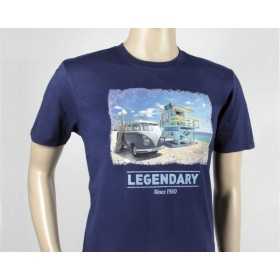 VW T1 BUS T-T-shirt basique (S) - Plage / BLEU |  | Accessoires de ...
