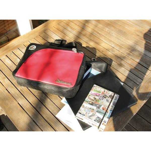 VW T1 BUS BESACE AVEC BANDE DE ROULEMENT BORDURE - VINTAGE LOGO / R...