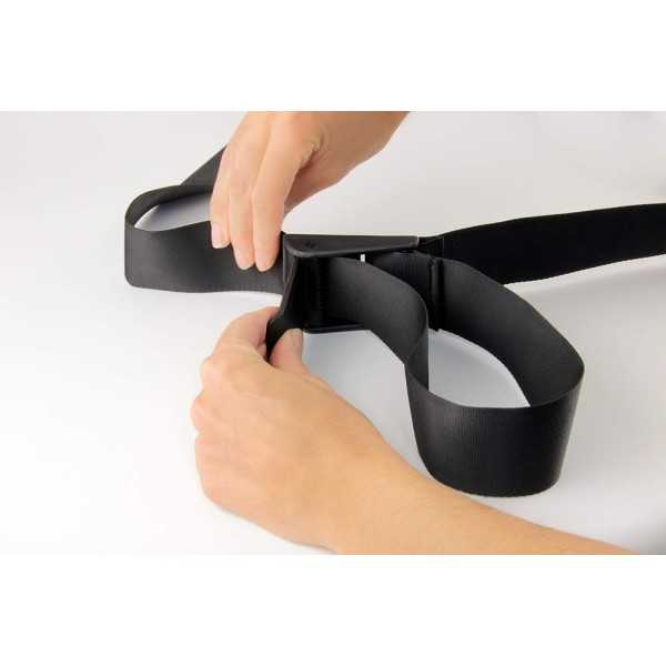 VW T1 BUS BESACE AVEC BANDE DE ROULEMENT BORDURE - VINTAGE LOGO / BEIGE-BLUE