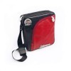 VW T1 BUS-PC TABLETTE SAC AVEC BANDE DE ROULEMENT BORDURE - VINTAGE LOGO / ROUGE-NOIR
