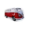 VW T1 BUS WALL CLOCK - Rouge classique |  | Horloges