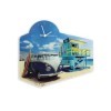 VW T1 BUS WALL CLOCK - ACRYLIQUE / BEACHLIFE