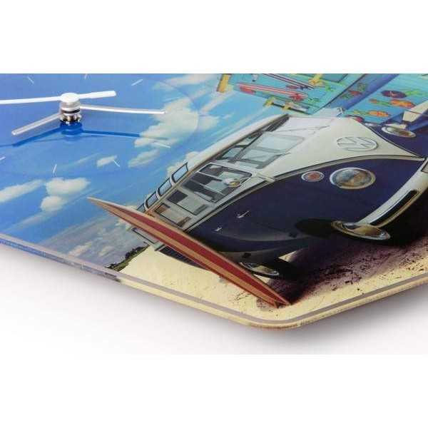 VW T1 BUS WALL CLOCK - ACRYLIQUE / BEACHLIFE |  | Horloges