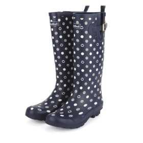 VW T1 BUS POUR FEMME RUBBER BOOTS (UE 37) - Bleu foncÃ© DOTTED