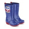 VW T1 BUS ENFANTS BOOTS RUBBER (UE 33) - BLEU / ROUGE