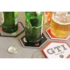 VW GTI COASTER 4er SET - HEXAGONE / 4 COULEURS