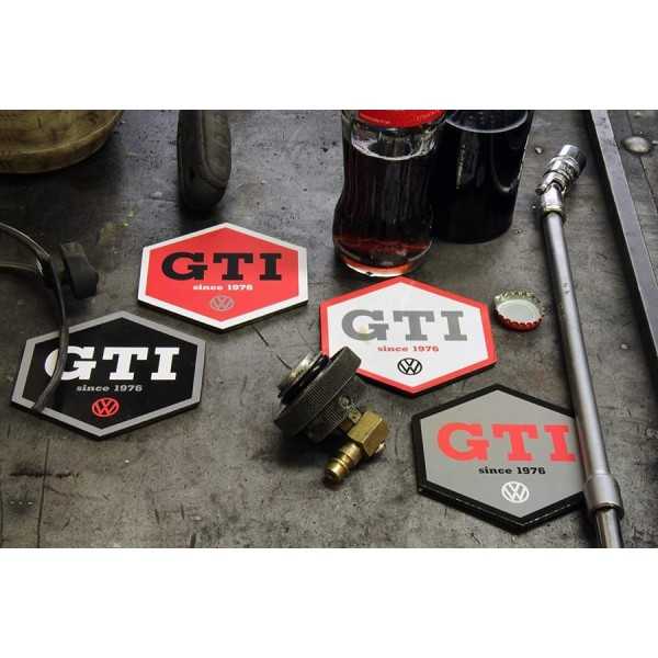 VW GTI COASTER 4er SET - HEXAGONE / 4 COULEURS |  | Décoration
