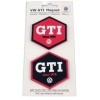 VW GTI MAGNET SET CAOUTCHOUC - HEXAGONE / 2 COULEURS
