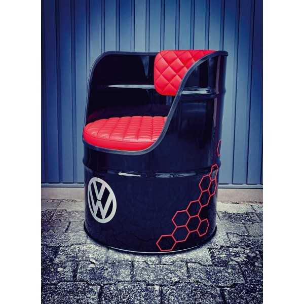 VW GTI CHAISE TAMBOUR HUILE (208L) - NOIR |  | Meuble Volkswagen