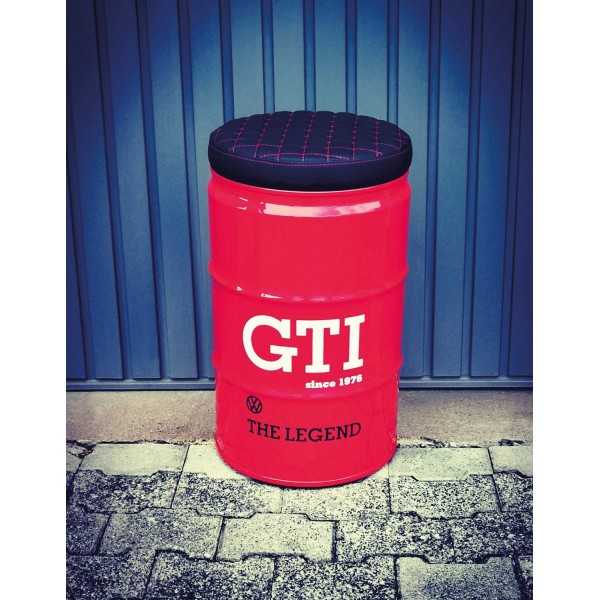 VW GTI SELLES OIL DRUM (60L) - ROUGE |  | Meuble Volkswagen