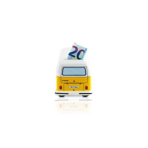 T2 VW BUS BANK ARGENT CERAMIQUE (SCALE 01h22) EN COFFRET - ORANGE