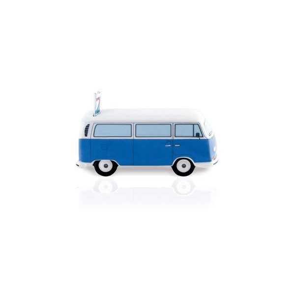T2 VW BUS BANK ARGENT CERAMIQUE (SCALE 01h22) EN COFFRET - BLEU |  ...