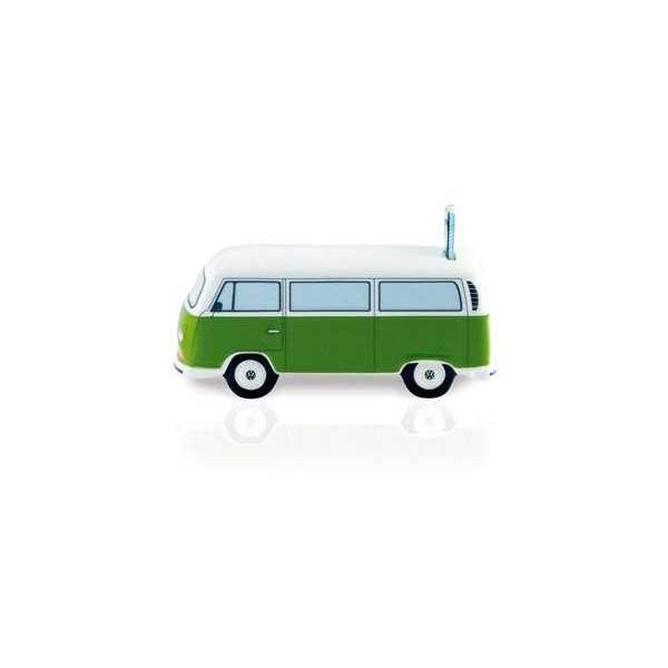 T2 VW BUS BANK ARGENT CERAMIQUE (SCALE 01h22) EN COFFRET - VERT |  ...