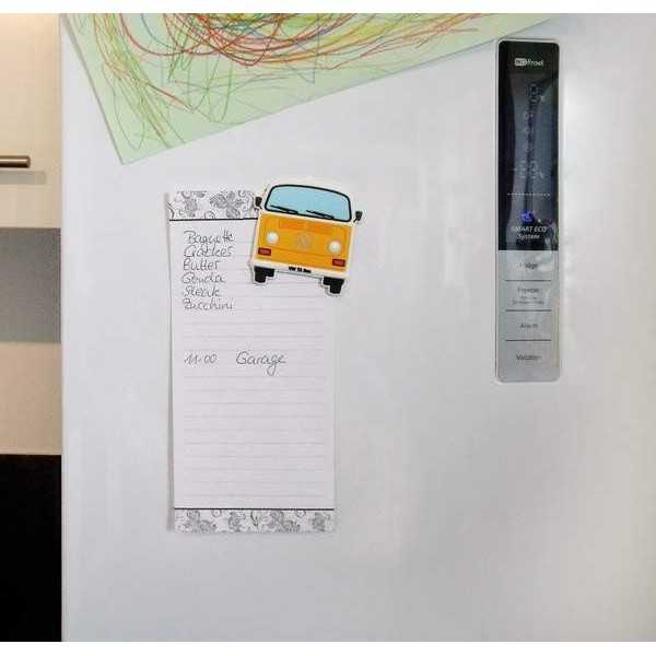 VW T2 BUS RUBBER MAGNET - FRONT / ORANGE |  | Décoration