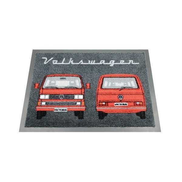 VW T3 BUS PAILLASSON - avant et arriÃ¨re / ROUGE