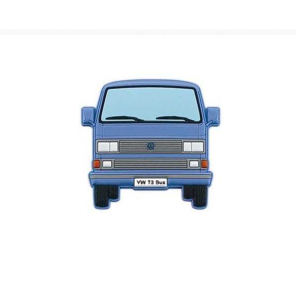 VW T3 BUS MAGNET CAOUTCHOUC - FRONT / BLEU