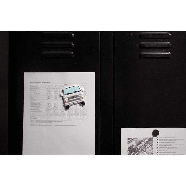 VW T3 BUS MAGNET CAOUTCHOUC - FRONT / BLANC |  | Décoration