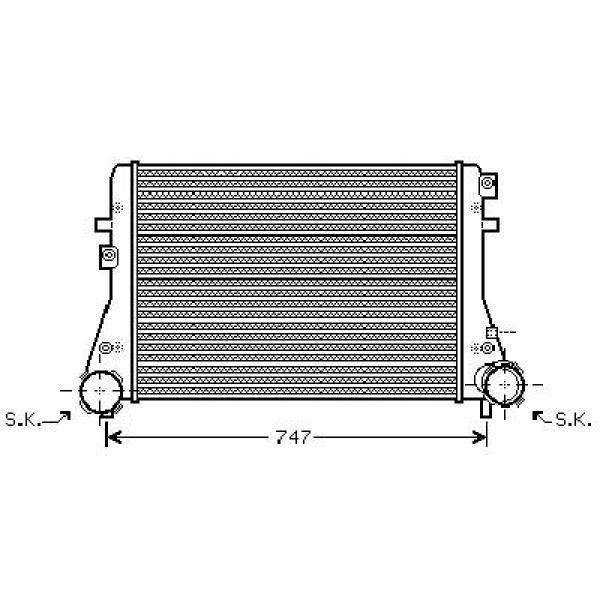 REFROIDISSEUR INTERMÉDIAIRE VW Golf V/A3/Passat/Touran |  | Echange...