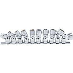 Jeux de douilles articulÃ©es 10 mm 3/8" 10 19 mm 10 piÃ¨ces