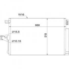 CONDENSATEUR JEEP JEEP GR. CHEROKEE 11/2010