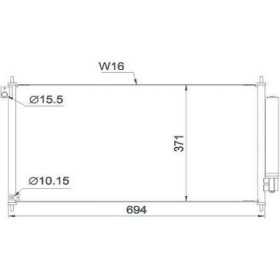 CONDENSATEUR HONDA HONDA CIVIC VIII 01/2012